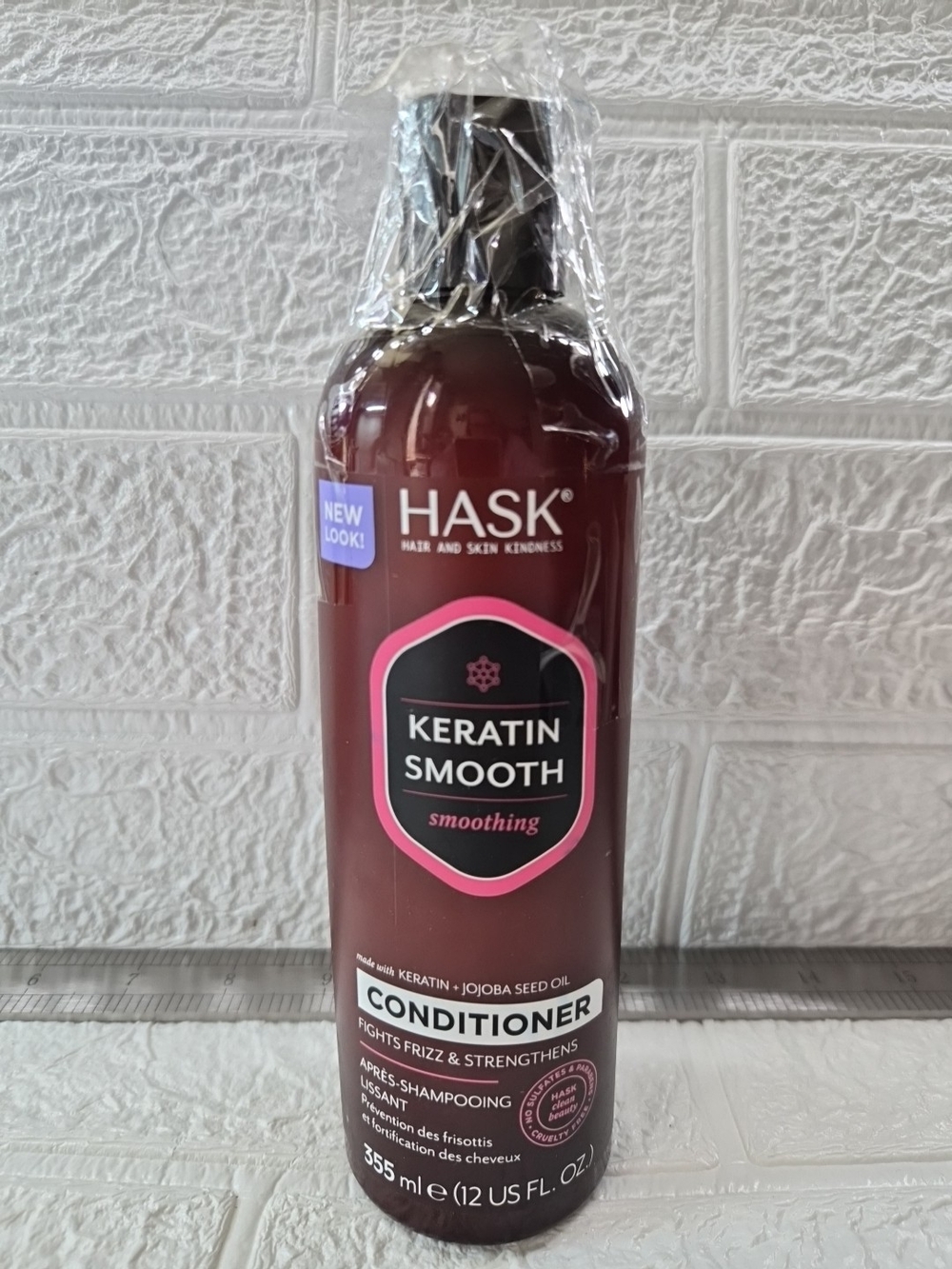 HASK Keratin Smooth Conditioner - Brown with Pink Accents